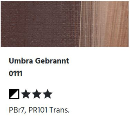 LUKAS 1862 Feinste Ölfarben - Umbra Gebrannt 0111 (37ml)