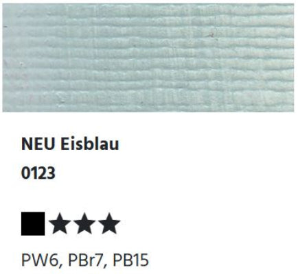 LUKAS 1862 Feinste Ölfarben - NEU Eisblau 0123 (37ml)
