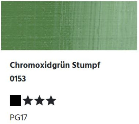 LUKAS 1862 Feinste Ölfarben - Chromoxidgrün Stumpf 0153 (37ml)
