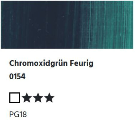 LUKAS 1862 Feinste Ölfarben - Chromoxidgrün Feurig 0154 (37ml)