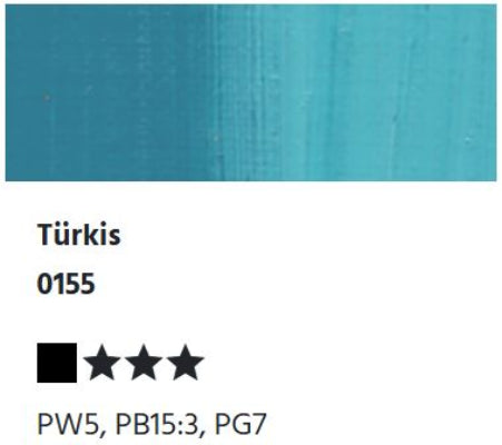 LUKAS 1862 Feinste Ölfarben - Türkis 0155 (37ml)