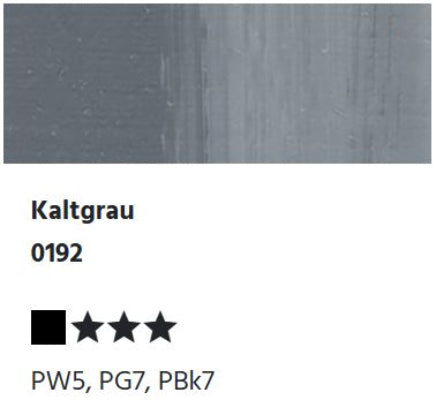 LUKAS 1862 Feinste Ölfarben - Kaltgrau 0192 (37ml)
