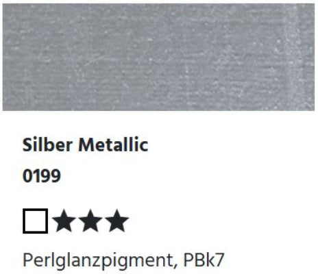 LUKAS 1862 Feinste Ölfarben - Silber Metallic 0199 (37ml)