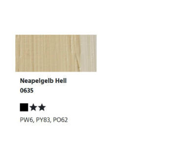 LUKAS BERLIN wassermischb. Ölfarbe - 0635 Neapelgelb hell (37/200ml)