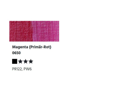 Mezcla de agua LUKAS BERLIN. Pintura al óleo - 0650 Magenta (rojo primario) (37/200 ml)