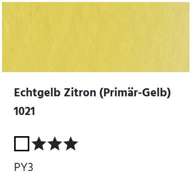 LUKAS Aquarell 1862 (24ml Tube) - Echtgelb zitron (Primär-Gelb) 1021