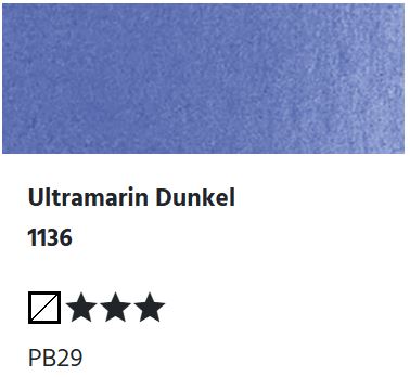 LUKAS Aquarell 1862 (24ml Tube) - Ultramarin dunkel 1136