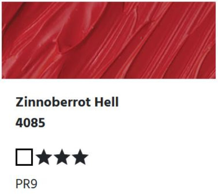 LUKAS Cryl PASTOS (HEAVY BODY) - Zinnoberrot Hell 4085 (37ml)