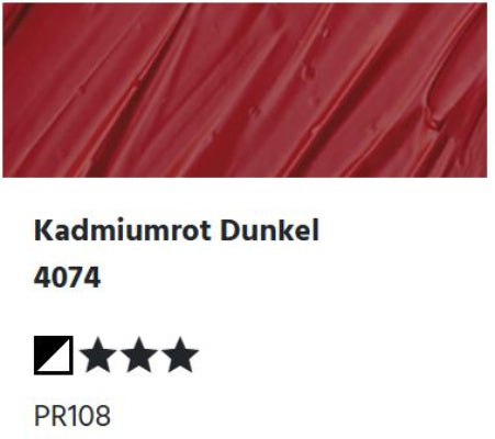 LUKAS Cryl PASTOS (HEAVY BODY) - Kadmiumrot Dunkel 4074 (37ml)