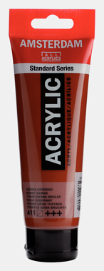 AMSTERDAM Acryl Standard - Siena Gebrannt  411 (120ml)