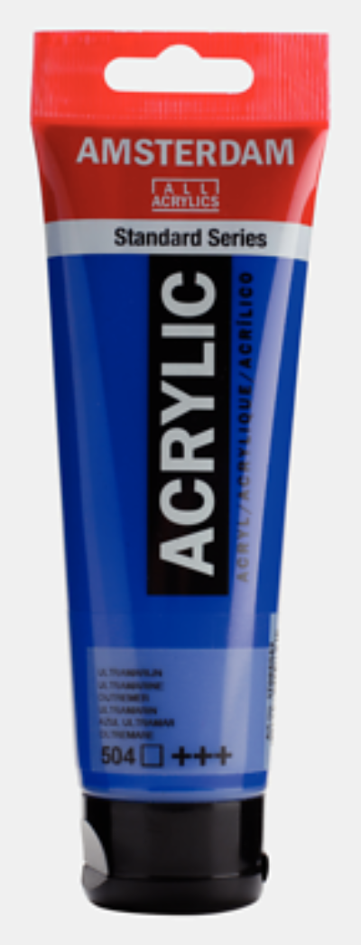 Estándar acrílico AMSTERDAM - Ultramarino 504 (120 ml)
