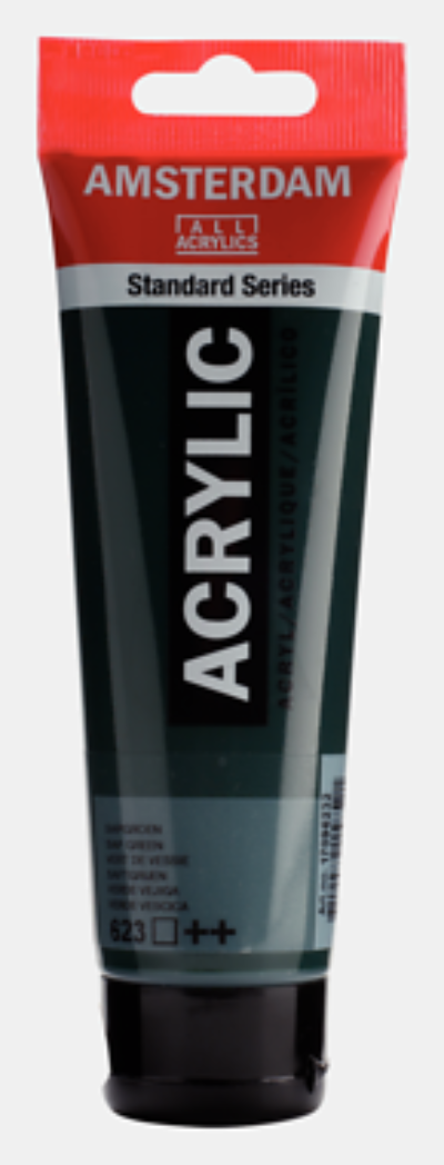 Estándar Acrílico AMSTERDAM - Verde Jugo 623 (120ml)