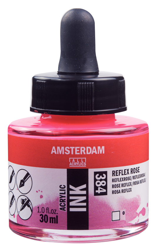 Royal Talens AMSTERDAM Acrylic Ink - Reflexrosa  384 (30ml)