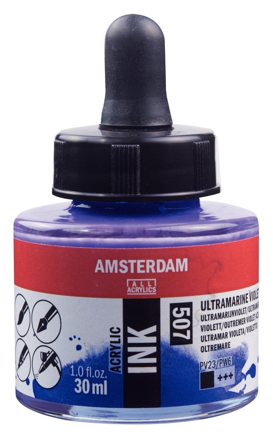 Royal Talens AMSTERDAM Acrylic Ink - Ultramarin Violett  507 (30ml)