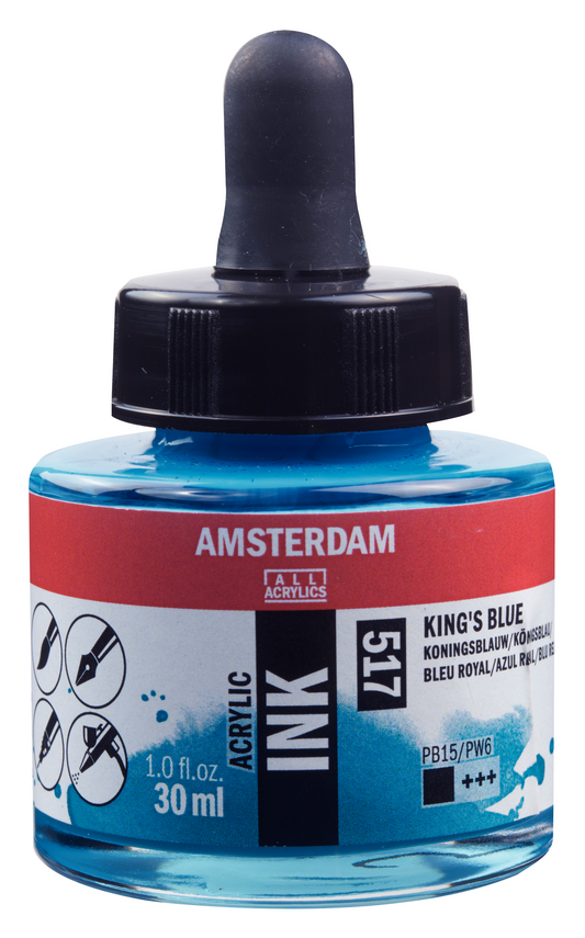 Royal Talens AMSTERDAM Acrylic Ink - Königsblau  517 (30ml)