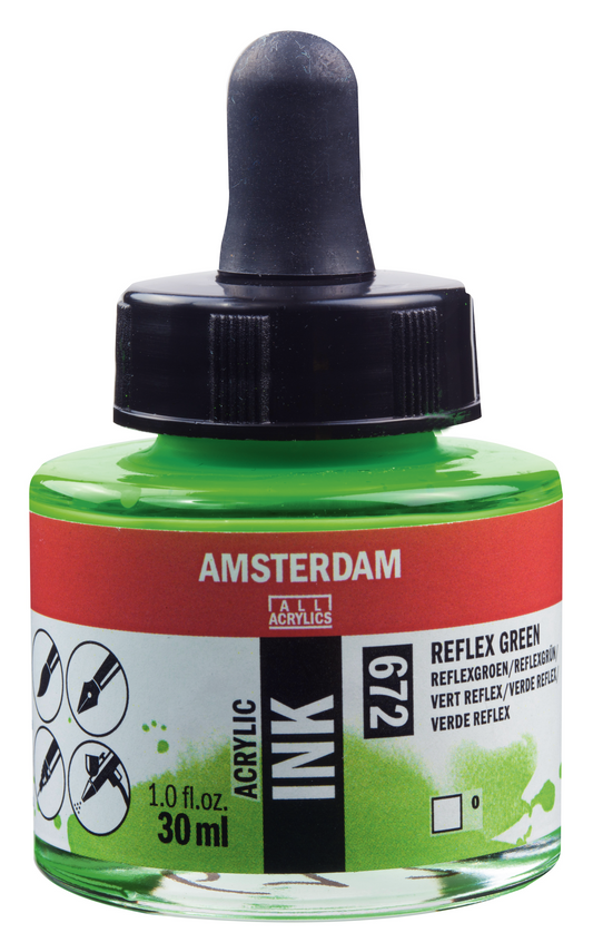 Royal Talens AMSTERDAM Acrylic Ink - Reflexgrün  672 (30ml)