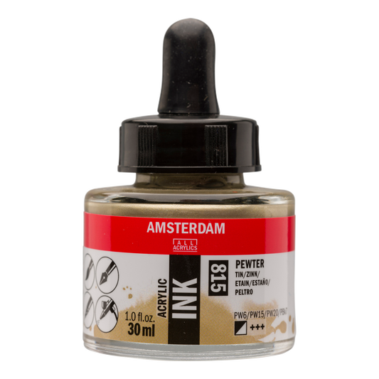 Royal Talens AMSTERDAM Acrylic Ink - Zinn  815 (30ml)