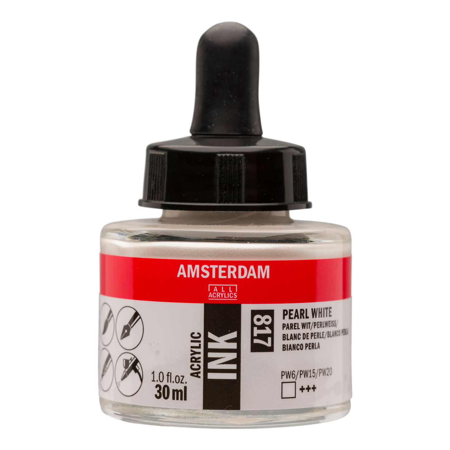 Royal Talens AMSTERDAM Acrylic Ink - Perlweiß 817 (30ml)