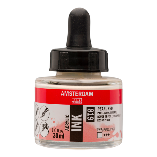 Royal Talens AMSTERDAM Acrylic Ink - Perlrot  819 (30ml)