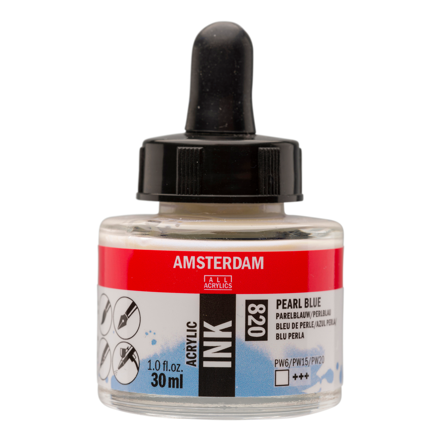 Royal Talens AMSTERDAM Acrylic Ink - Perlblau 820 (30ml)