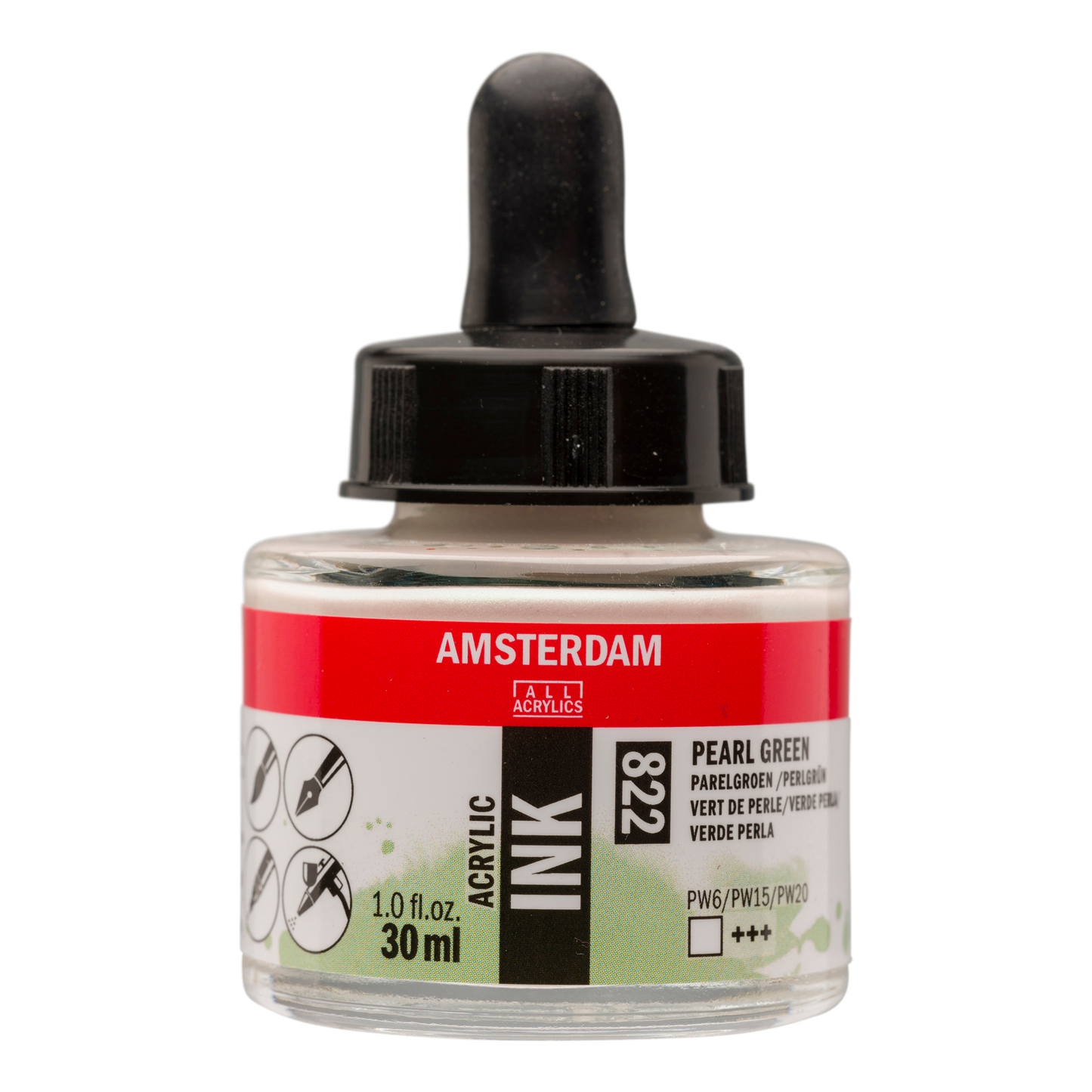 Royal Talens AMSTERDAM Acrylic Ink - Perlgrün 822 (30ml)