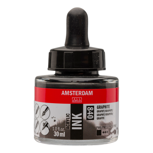 Royal Talens AMSTERDAM Acrylic Ink - Graphit  840 (30ml)