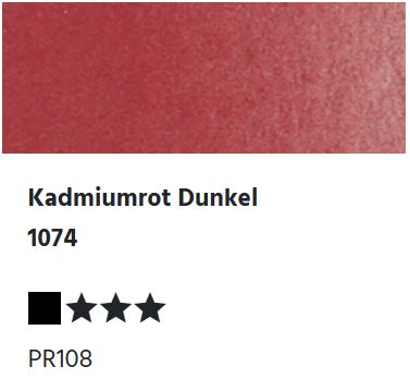 LUKAS Aquarell 1862 (24ml Tube) - Kadmiumrot Dunkel  1074