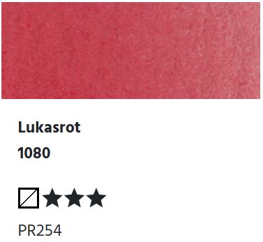 LUKAS Aquarell 1862 Feuchte Künstler-Aquarellfarbe - Lukasrot 1080 (1/2 N.)