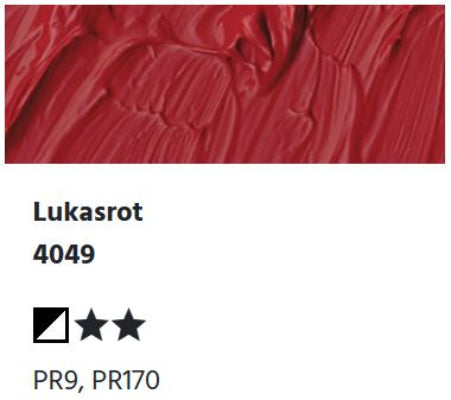 LUKAS Cryl PASTOS (HEAVY BODY) - Lukasrot 4049 (37ml)