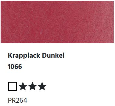 LUKAS Aquarell 1862 Feuchte Künstler-Aquarellfarbe - Krapplack Dunkel 1066 (1/2 N.)