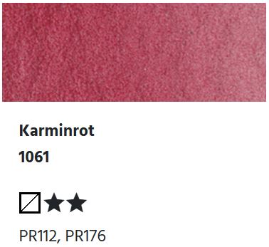 LUKAS Aquarell 1862 (24ml Tube) - Karminrot  1061