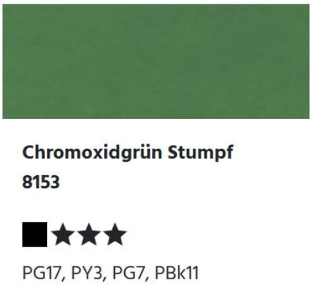 LUKAS Studio GOUACHE - Chromoxidgrün Stumpf 8153 (20ml)