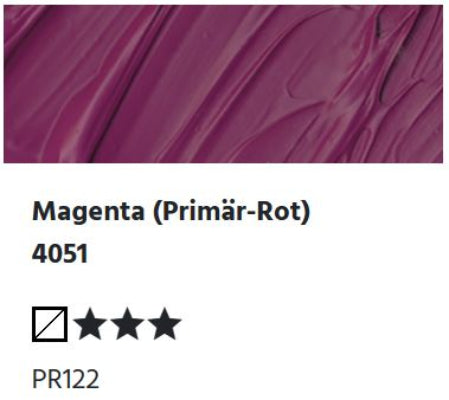 LUKAS Cryl PASTOS (CUERPO PESADO) - Magenta (Rojo primario) 4051 (37ml)