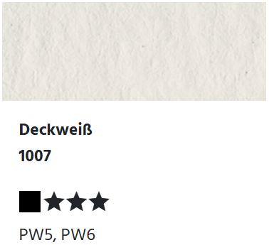 LUKAS Aquarell 1862 Feuchte Künstler-Aquarellfarbe - Deckweiß 1007 (1/2 N.)