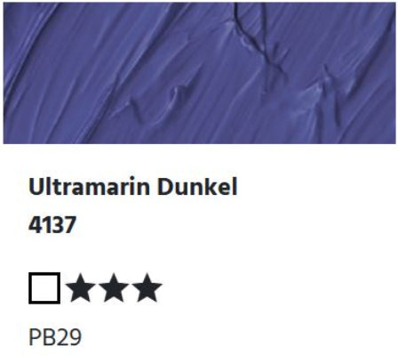LUKAS Cryl PASTOS (HEAVY BODY) - Ultramarin Dunkel 4137 (37ml)
