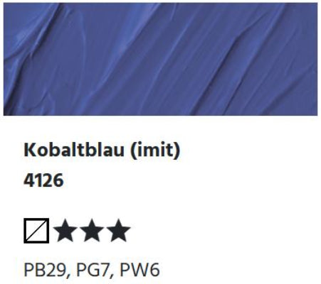 LUKAS Cryl PASTOS (HEAVY BODY) - Kobaltblau (imit) 4126 (37ml)
