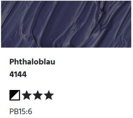 LUKAS Cryl PASTOS (HEAVY BODY) - Phthaloblau 4144 (37ml)