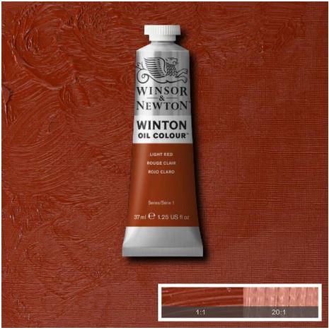 WINSOR&NEWTON Winton Feine Ölfarbe - INDISCH ROT HELL 362 (37ml)
