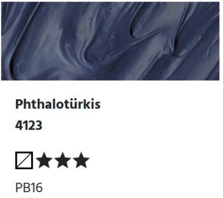 LUKAS Cryl PASTOS (HEAVY BODY) - Phthalotürkis 4123 (37ml)
