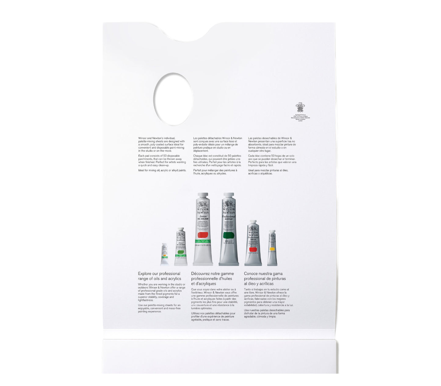 Winsor&Newton Abreißpalette 50 Bl. 22,9x30,5cm