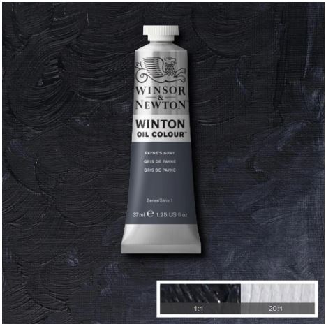 WINSOR&NEWTON Winton Feine Ölfarbe - PAYNE`S GRAU 465 (37ml)