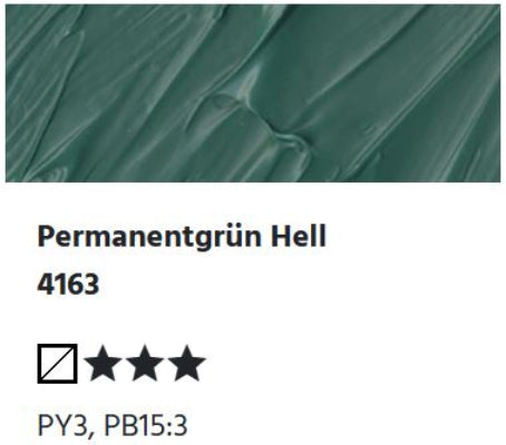 LUKAS Cryl PASTOS (HEAVY BODY) - Permanentgrün Hell 4163 (37ml)