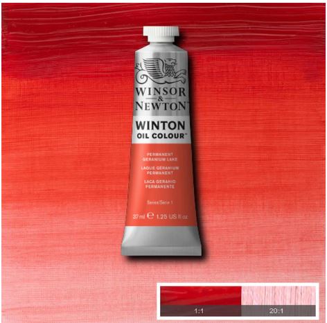 WINSOR&NEWTON Winton Feine Ölfarbe - PERMANENT GERANIUMLACK 480 (37ml)