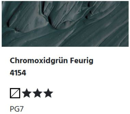 LUKAS Cryl PASTOS (HEAVY BODY) - Chromoxidgrün Feurig 4154 (37ml)