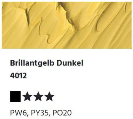 LUKAS Cryl PASTOS (HEAVY BODY) - Brillantgelb Dunkel 4012 (37ml)
