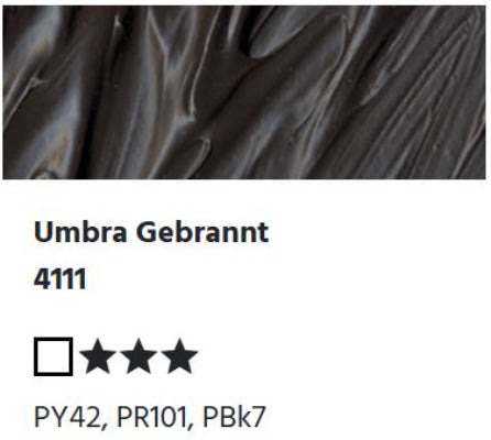 LUKAS Cryl PASTOS (HEAVY BODY) - Umbra Gebrannt 4111 (37ml)