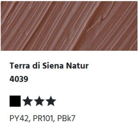 LUKAS Cryl PASTOS (HEAVY BODY) - Terra di Siena Natur 4039 (37ml)