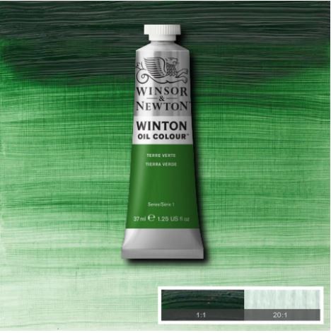 WINSOR&NEWTON Winton Feine Ölfarbe - GRÜNE ERDE 637 (37ml)