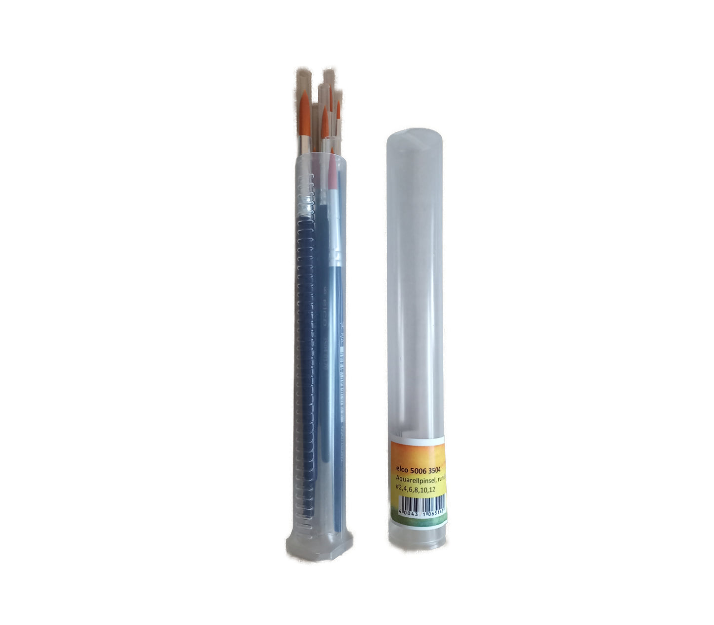ELCO Pinselset ACRYL/AQUARELL rund (6 Pinsel im Aufbewahrungs-Köcher)