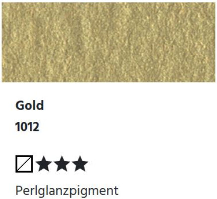 LUKAS Aquarell 1862 Feuchte Künstler-Aquarellfarbe - Gold 1012 (1/2 N.)